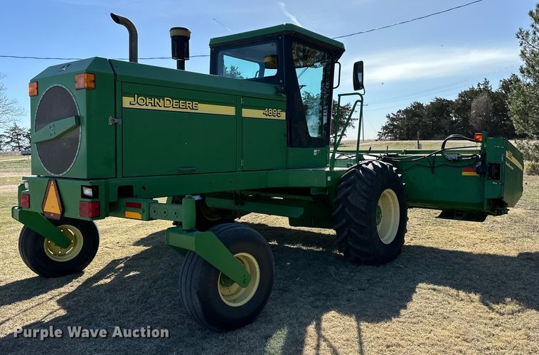 image for item OI9405 2004 John Deere 4895 swather / windrower