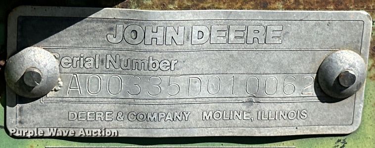 image for item OI9417 John Deere tandem disk