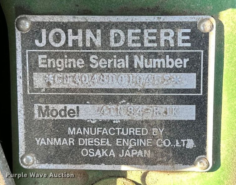 image for item OI9485 1995 John Deere 1070 tractor