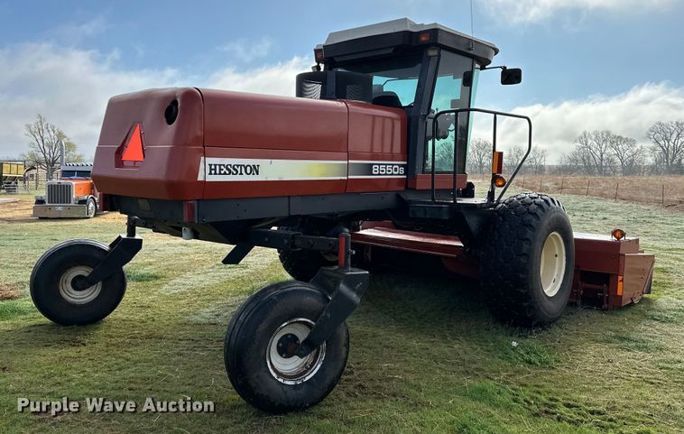 image for item OM9350 2002 Hesston  8550S swather / windrower