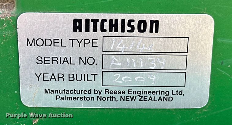 image for item OM9975 2009 Aitchison GrassFarmer 1414 