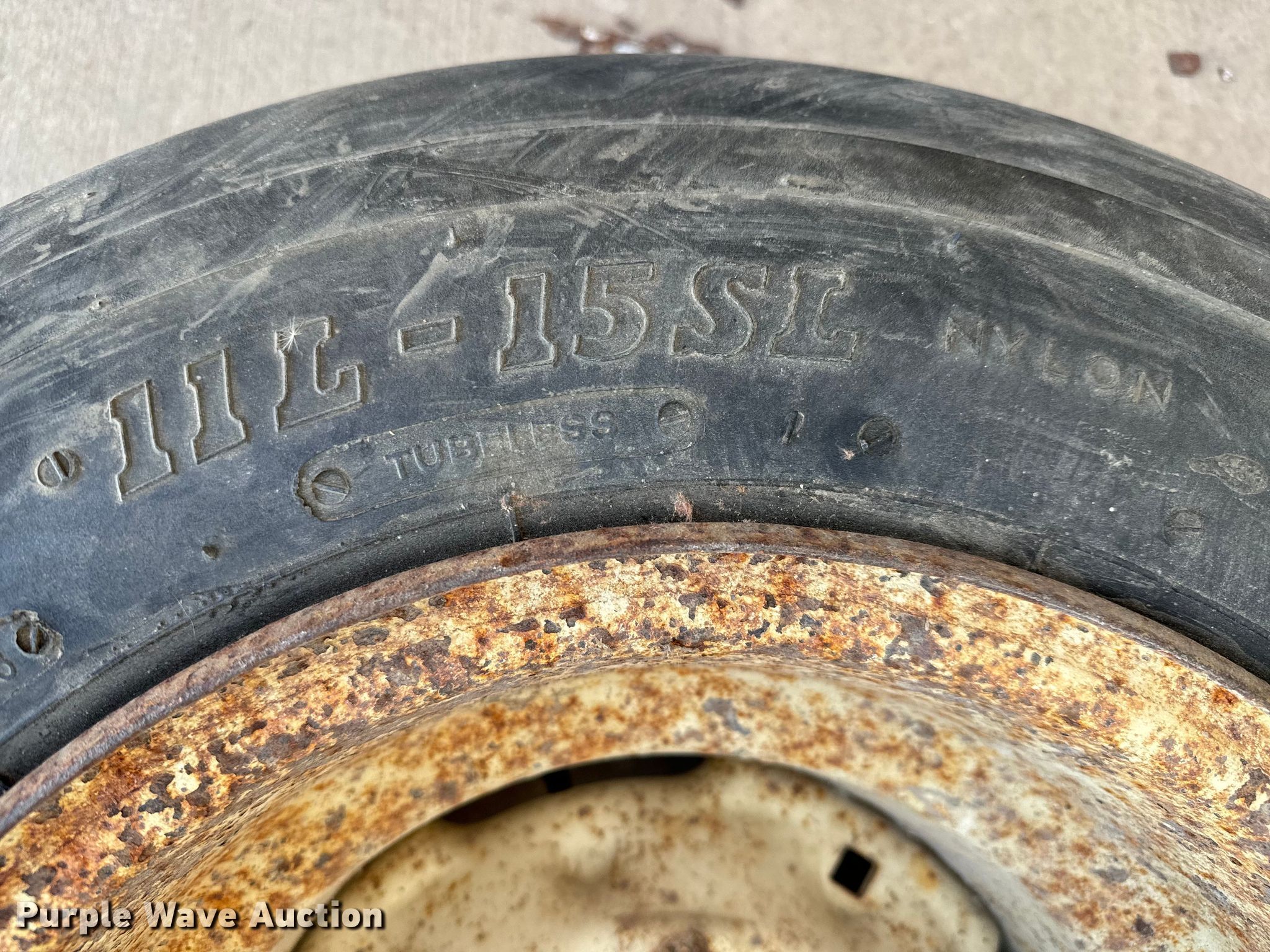 (4) tires and wheels in Olpe, KS Item NH9096 for sale Purple Wave