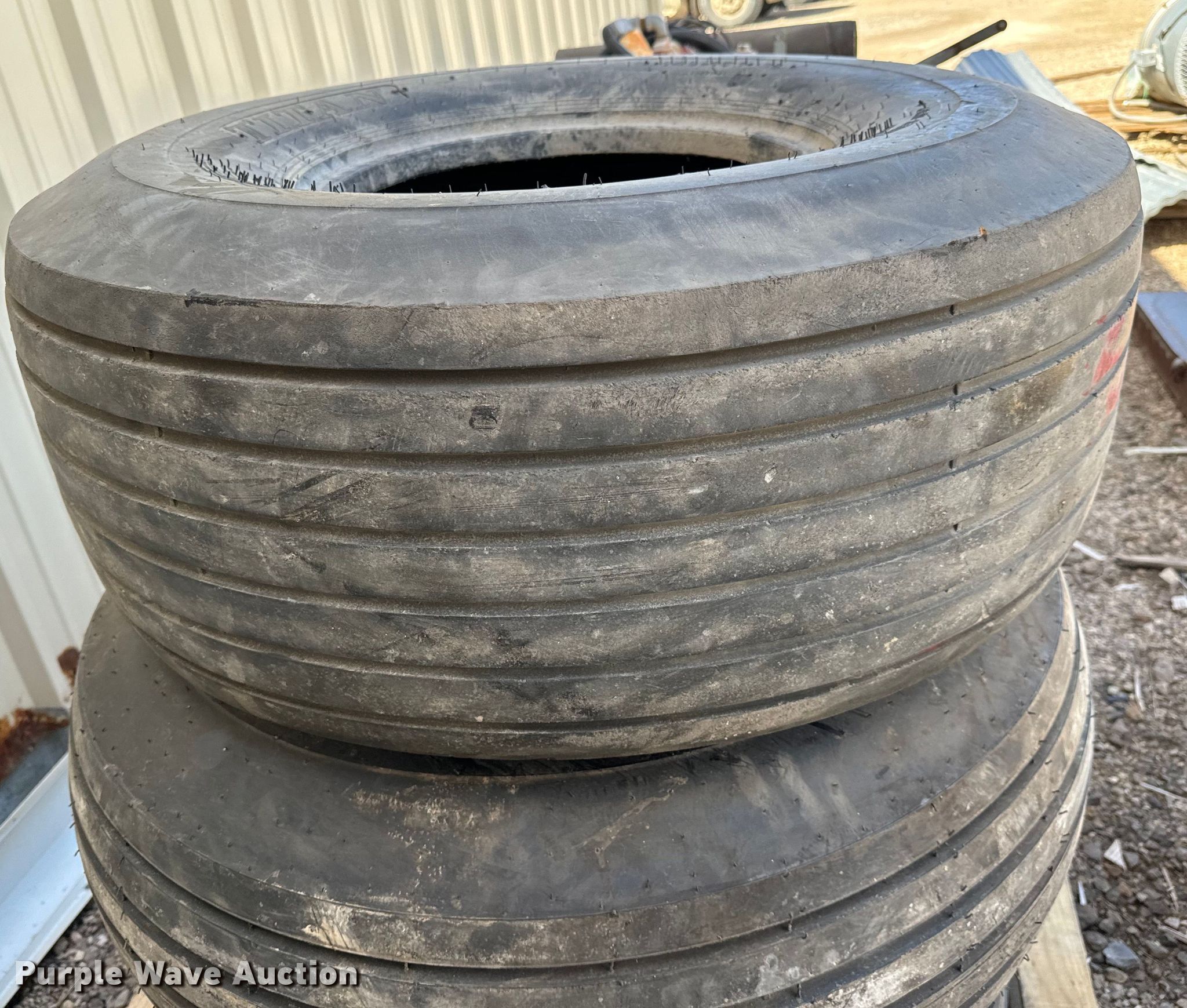 (4) tires and wheels in Olpe, KS Item NH9096 for sale Purple Wave