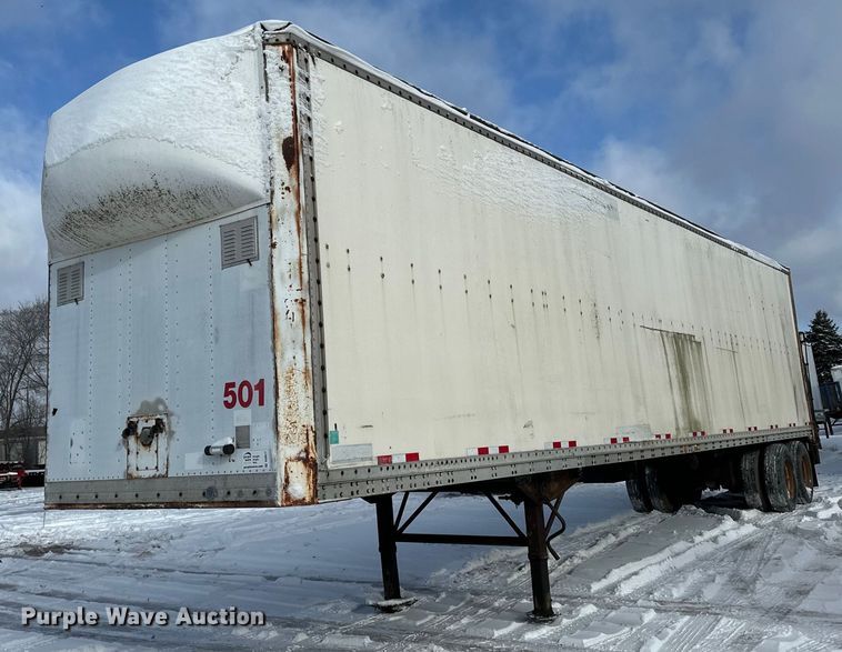 image for item DQ0617 1981 Stoughton FRPV-455T-AR dry van trailer