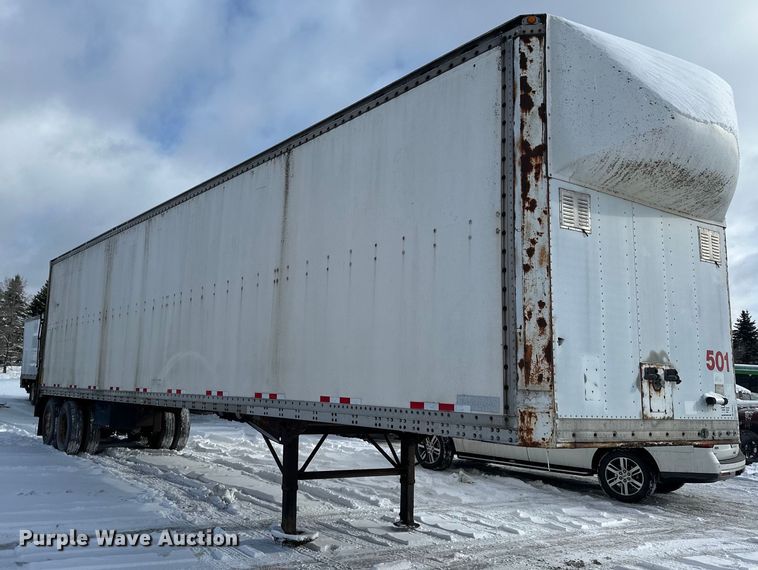 image for item DQ0617 1981 Stoughton FRPV-455T-AR dry van trailer