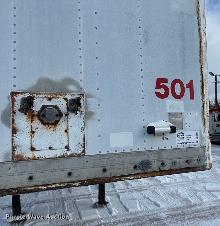 image for item DQ0617 1981 Stoughton FRPV-455T-AR dry van trailer