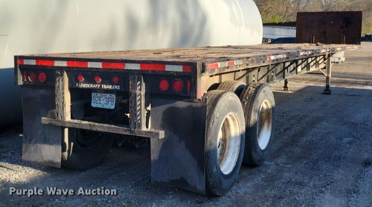 image for item DR7983 1988 Transcraft TL-90K-45 flatbed trailer