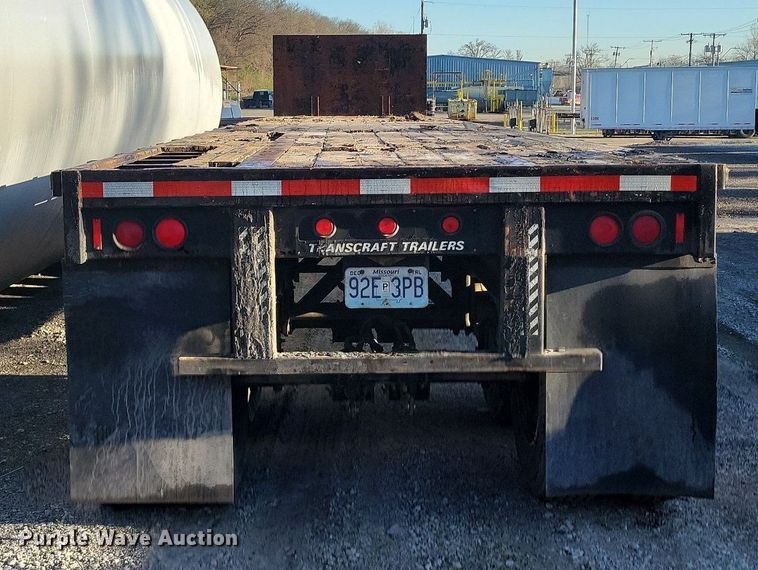 image for item DR7983 1988 Transcraft TL-90K-45 flatbed trailer