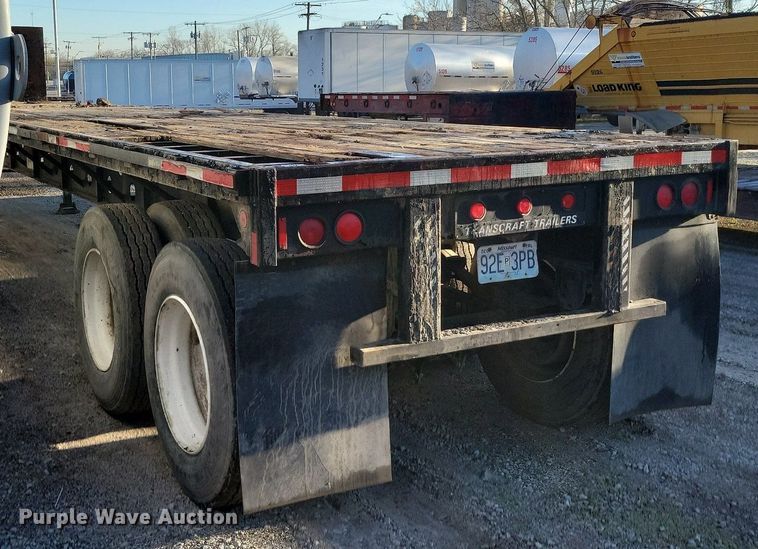 image for item DR7983 1988 Transcraft TL-90K-45 flatbed trailer