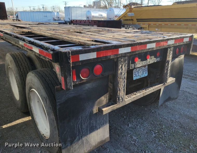 image for item DR7983 1988 Transcraft TL-90K-45 flatbed trailer