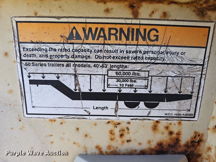 image for item EJ6256 2002 Wilson 4860TD MUV-ALL double drop deck equipment trailer