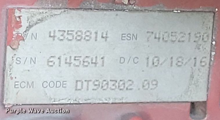 image for item EJ7912 2017 International 4300 box truck