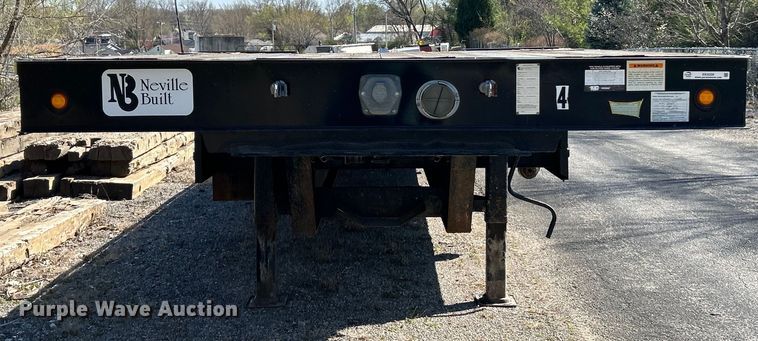 image for item EK4339 2014 Neville Built drop deck equipment trailer