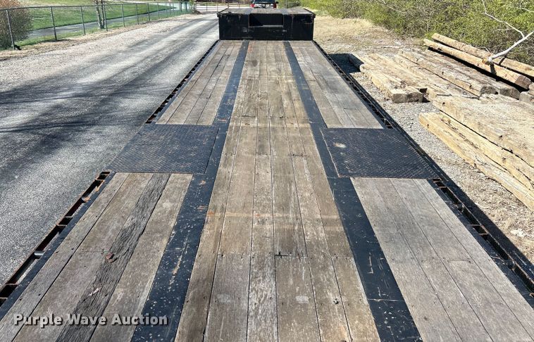 image for item EK4339 2014 Neville Built drop deck equipment trailer