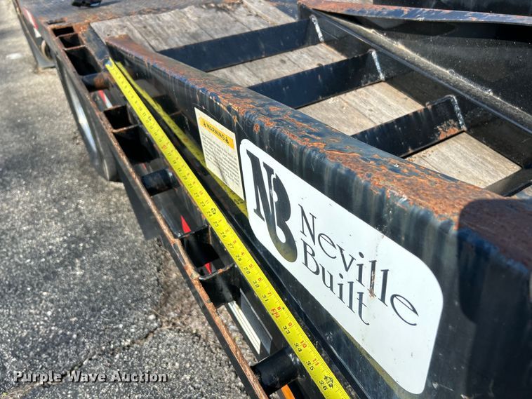 image for item EK4339 2014 Neville Built drop deck equipment trailer