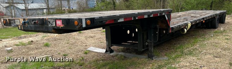 image for item EK4386 1989 Transcraft drop deck equipment trailer