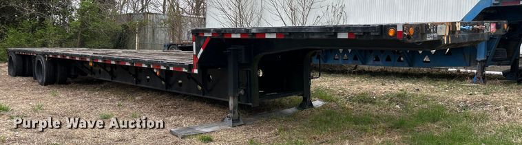 image for item EK4386 1989 Transcraft drop deck equipment trailer