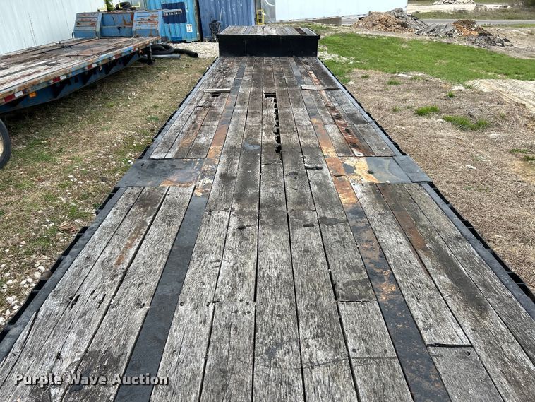 image for item EK4386 1989 Transcraft drop deck equipment trailer