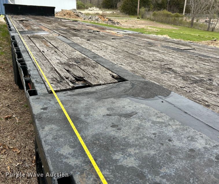 image for item EK4386 1989 Transcraft drop deck equipment trailer