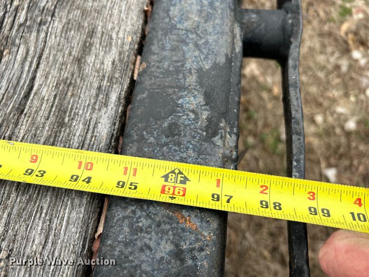 image for item EK4386 1989 Transcraft drop deck equipment trailer