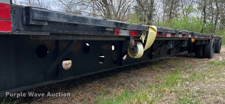 image for item EK4386 1989 Transcraft drop deck equipment trailer