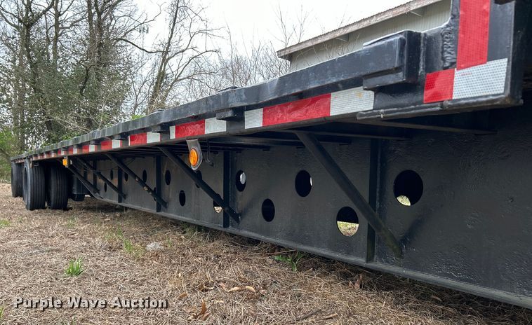 image for item EK4386 1989 Transcraft drop deck equipment trailer