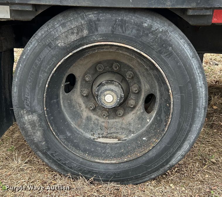 image for item EK4386 1989 Transcraft drop deck equipment trailer