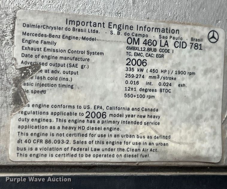 image for item LD9387 2007 Freightliner  CST120 semi truck