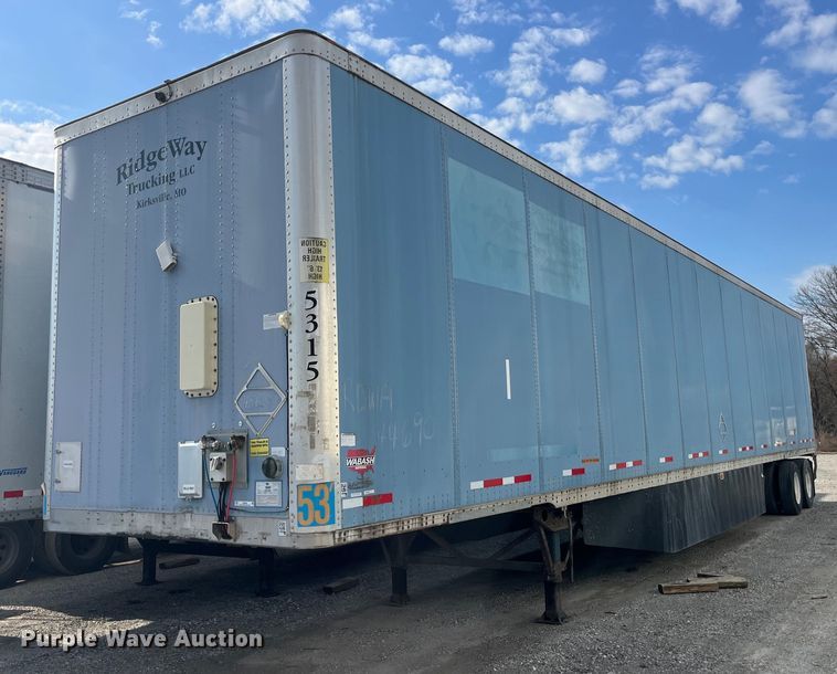 image for item LD9895 2009 Wabash DVCVHPC dry van trailer
