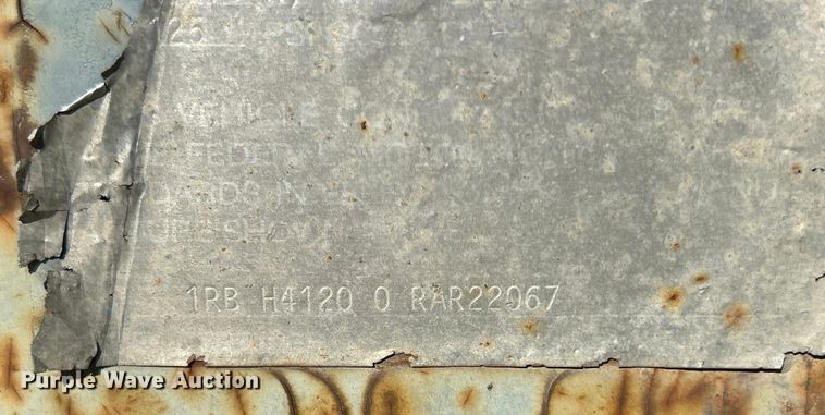 image for item MO9220 1994 Rogers BT25 equipment trailer