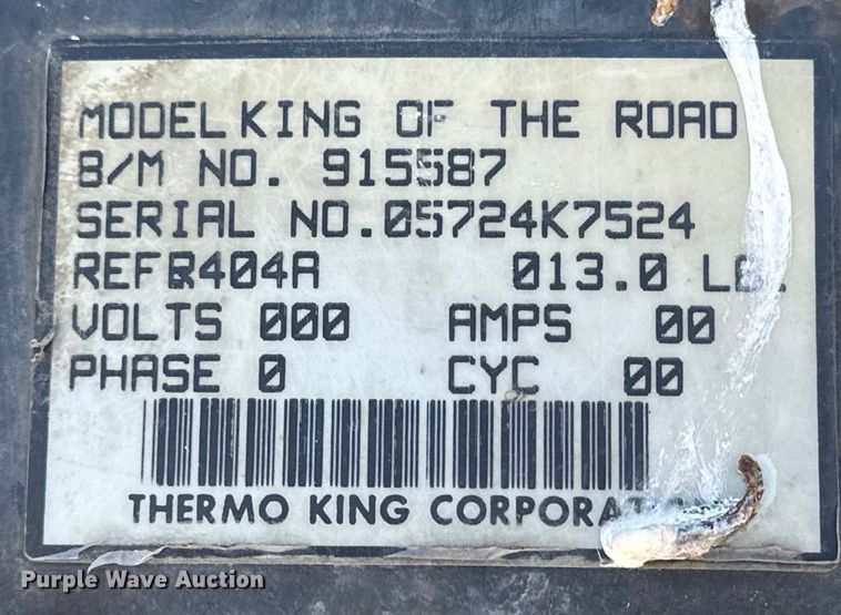 image for item OE9038 1999 Utility refrigerated van trailer