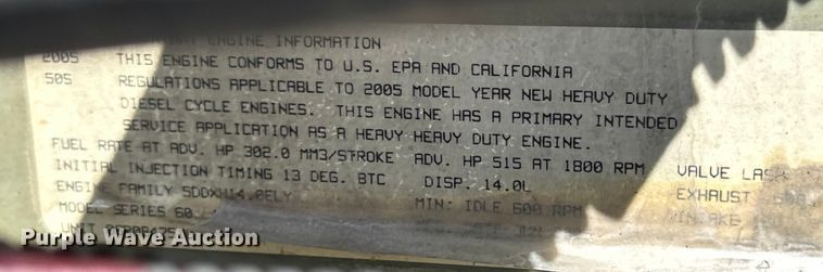 image for item OE9039 2006 Freightliner  Century Class semi truck