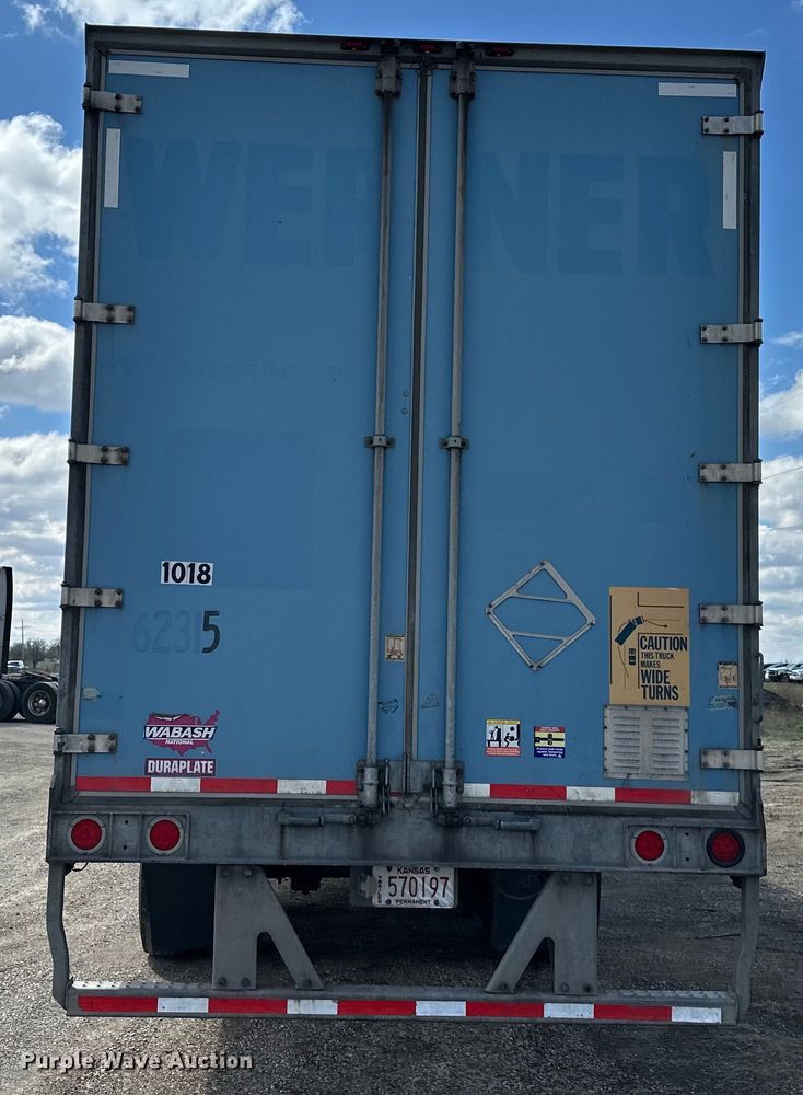 image for item OF9357 2015 Wabash  dry van trailer