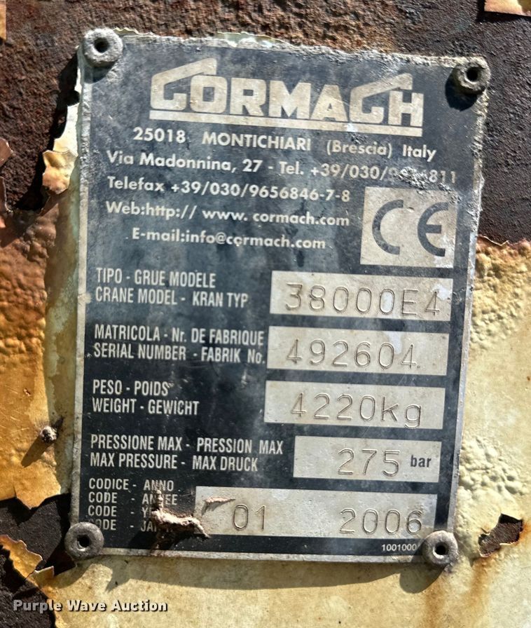 image for item OI9324 2009 Kenworth W900 crane truck