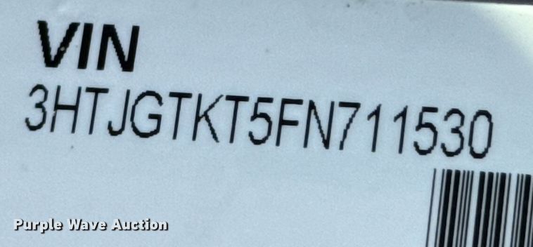 image for item OJ9671 2015 Caterpillar CT600S rollback truck