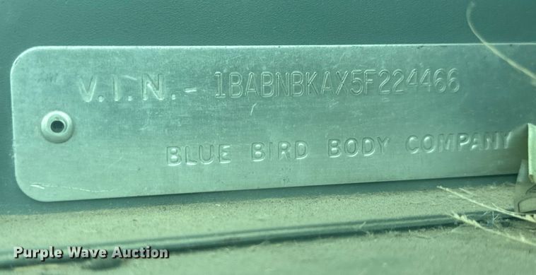 image for item DN2414 2005 Blue Bird All American school bus