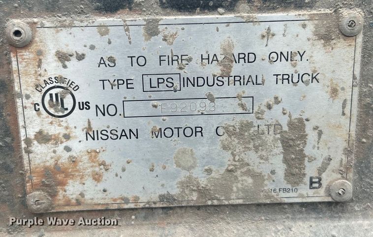 image for item DO1080 Nissan 50 forklift