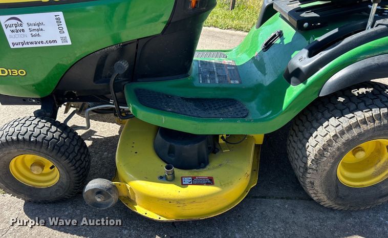 image for item DO1081 2015 John Deere D130 lawn mower