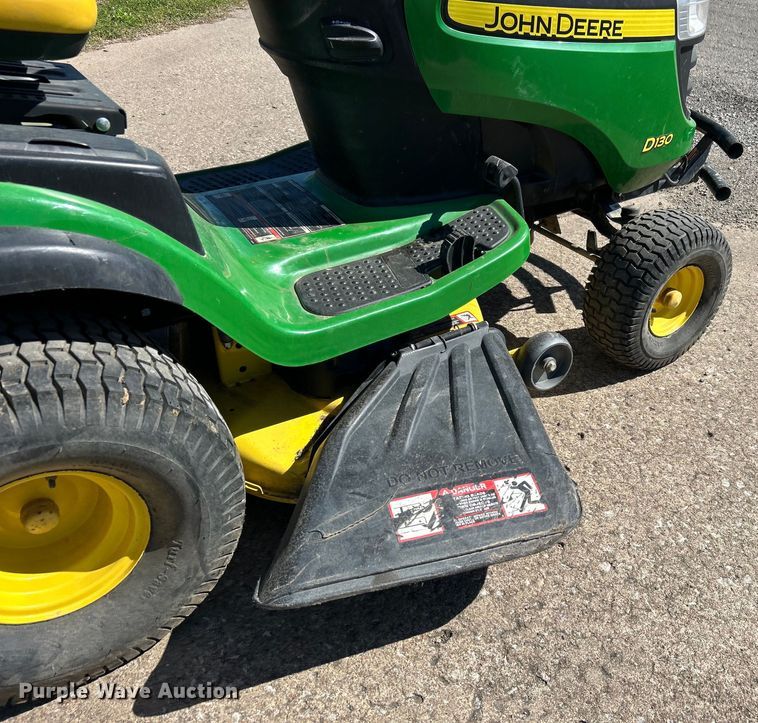 image for item DO1081 2015 John Deere D130 lawn mower