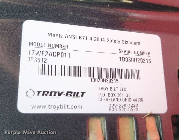 image for item DP1424 Troy Bilt Mustang ZTR lawn mower