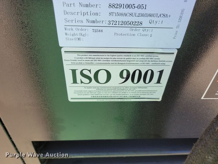 image for item DR7993 2012 Sullair ST1500 air compressor