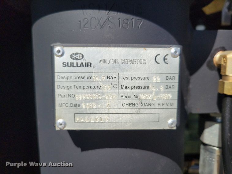 image for item DR7993 2012 Sullair ST1500 air compressor