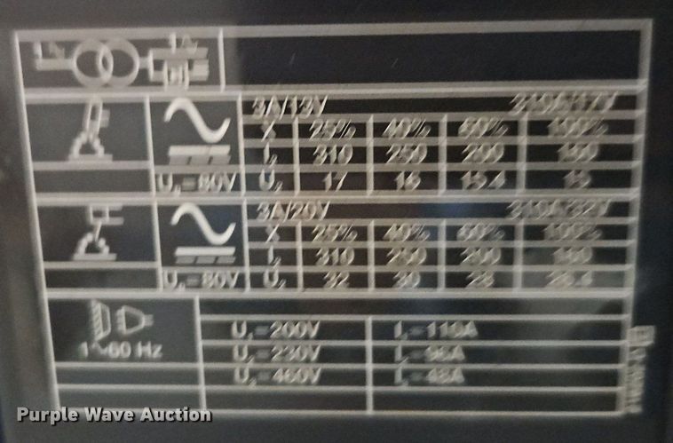 image for item DR8575 Miller Syncrowave 250 DX welder