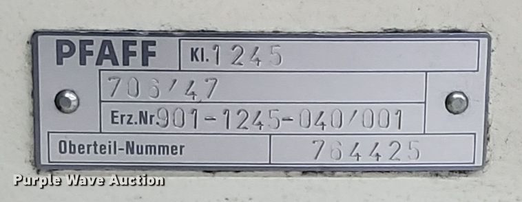 image for item DR8576 PFAFF industrial sewing machine with table