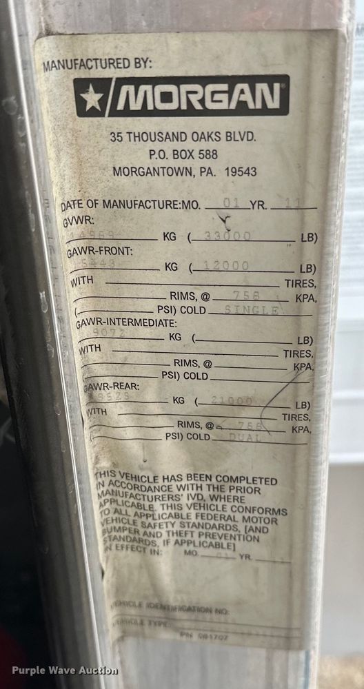 image for item EG1377 2012 Kenworth  T370 box truck