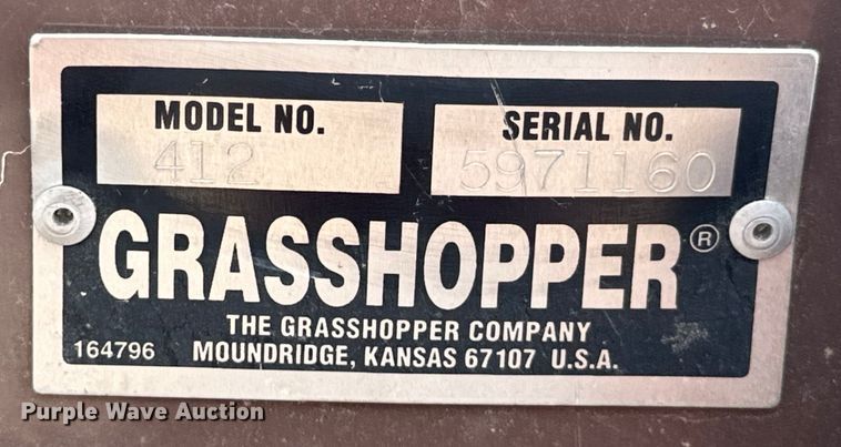 image for item EH5440 Grasshopper  412 snow blower