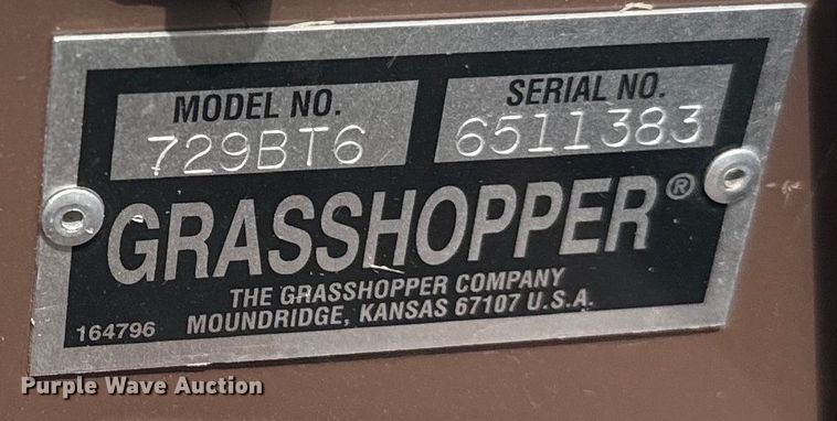 image for item EH5443 Grasshopper 729BT6 ZTR lawn mower