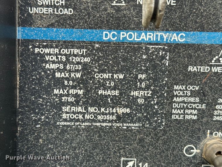 image for item EH5445 Miller Trailblazer 300D welder/generator