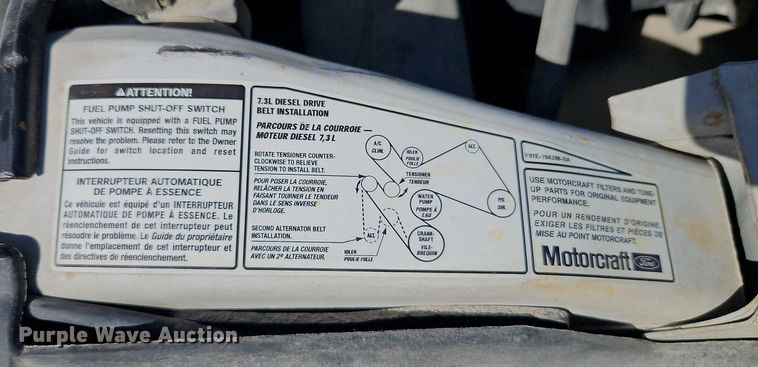 image for item EI3711 2001 Ford F450 Super Duty XLT flatbed truck