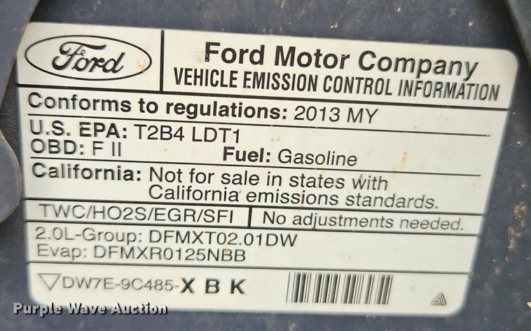 image for item EI3718 2013 Ford Transit Connect XLT van